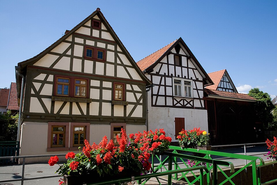 Terrassendach-Fachbetriebe in Brensbach: Fachwerkhaeuser in der Bachgasse – Foto: Reiner Müller, 64395 Brensbach, Germany Terrassendach-Fachbetriebe in Brensbach: Fachwerkhaeuser in der Bachgasse
