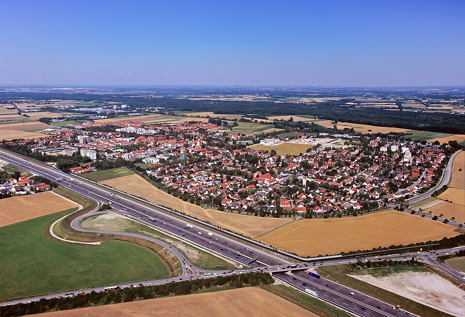 Terrassendach-Fachbetriebe in Garching bei München: Stadtansicht – Foto: M-Luftbild Terrassendach-Fachbetriebe in Garching bei München: Stadtansicht
