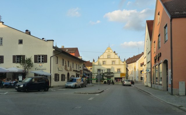 Terrassendach-Fachbetriebe in Grafing bei München: Marktplatz – Foto: Hubert Fr?ch Terrassendach-Fachbetriebe in Grafing bei München: Marktplatz