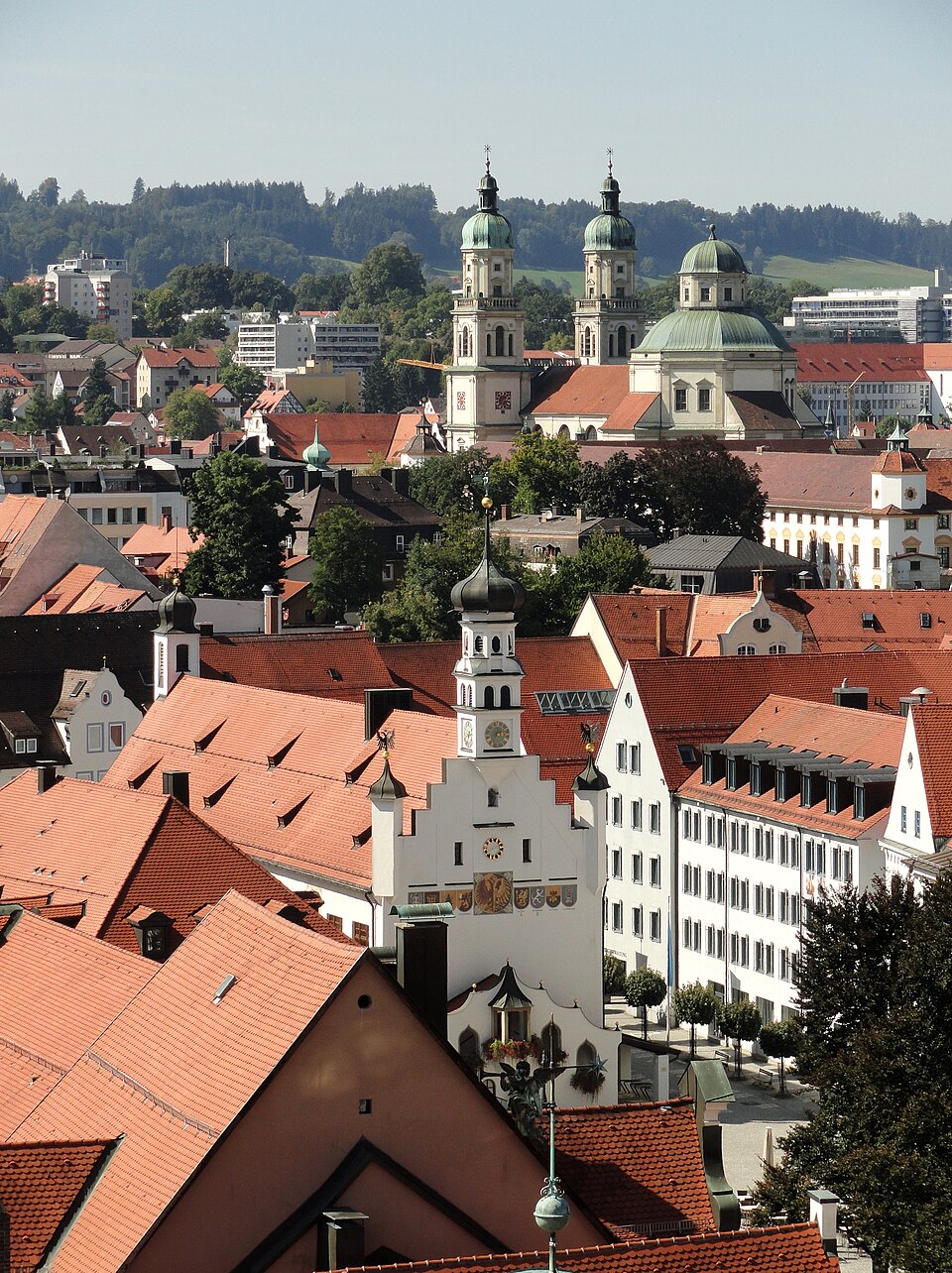 Terrassendach-Fachbetriebe in Kempten (Allgäu): Sicht auf Altstadt