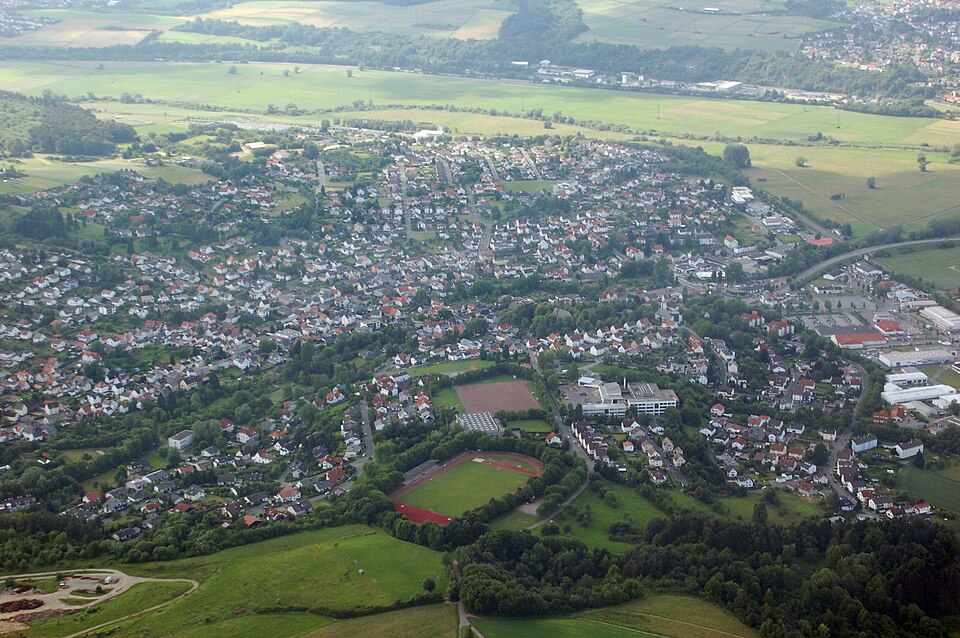 Terrassendach-Fachbetriebe in Solms: Luftaufnahme von Burgsolms