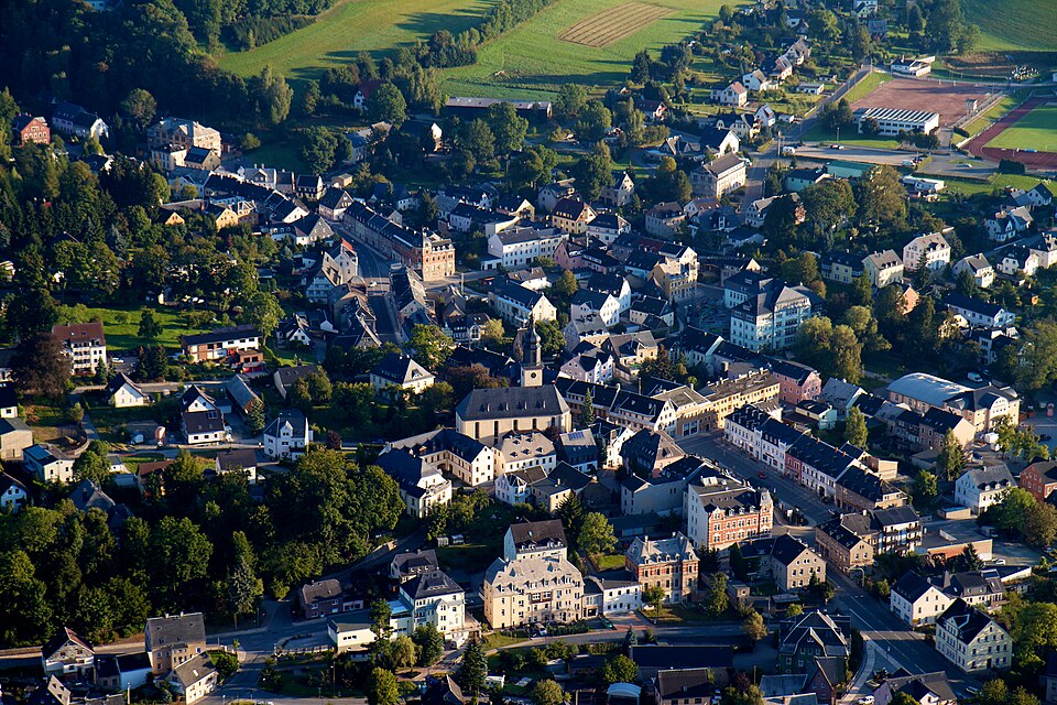 Terrassendach-Fachbetriebe in Thum: Luftbild – Foto: Sandro Oestereich Terrassendach-Fachbetriebe in Thum: Luftbild